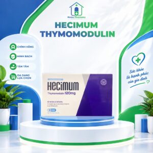 Hecimum Thymomodulin 120mg + Kẽm tăng sức đề kháng (Hộp 6 vỉ × 10 viên)