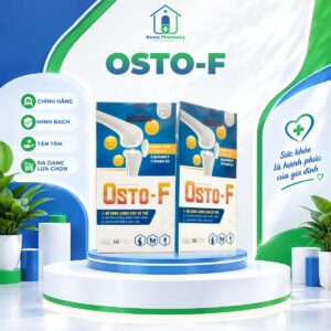 Osto-F – Nano Calci 600mg, Aquamin F, Vitamin D3 (Hộp 1 lọ × 30 viên)