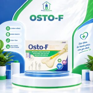 Osto-F – Nano Calci 600mg, Aquamin F, Vitamin D3 (Hộp 12 vỉ × 5 viên)