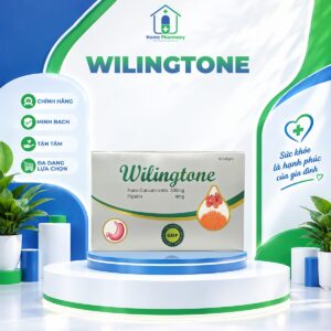 Wilingtone – Nano Curcumin 500mg + Piperin hỗ trợ dạ dày (Hộp 3 vỉ × 10 viên)